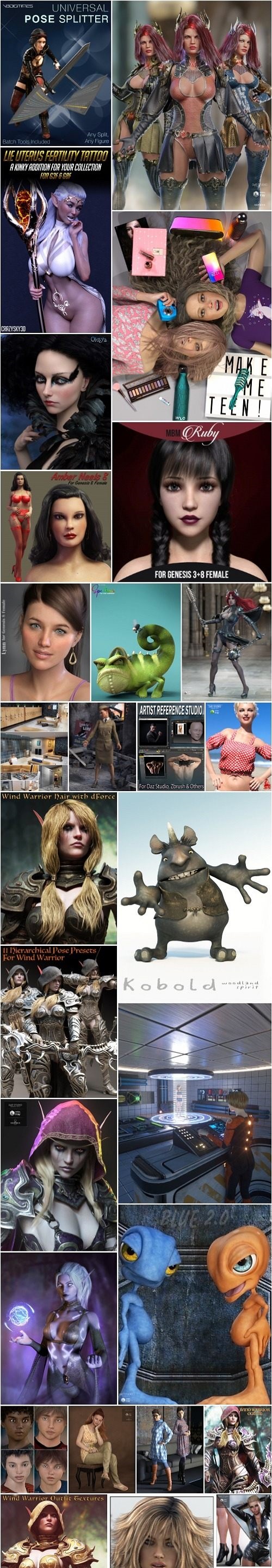 Daz 3D, Poser Bundle 4 June 2019