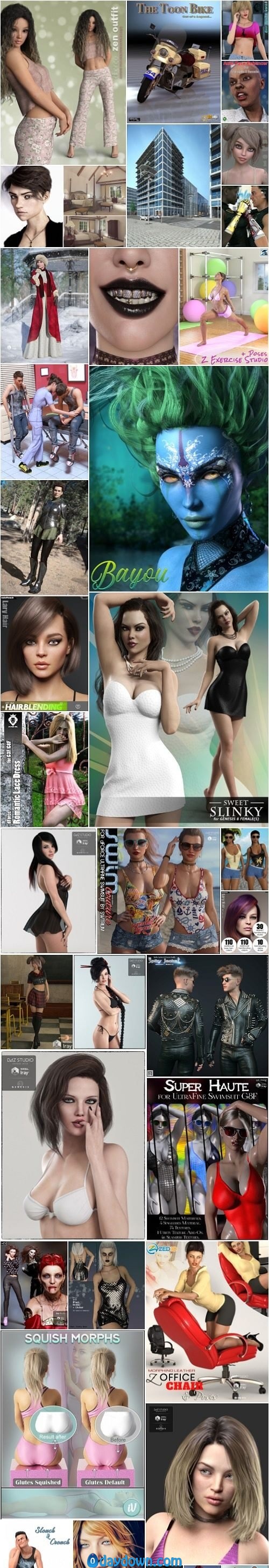 Daz 3D, Poser Bundle 3 August 2019