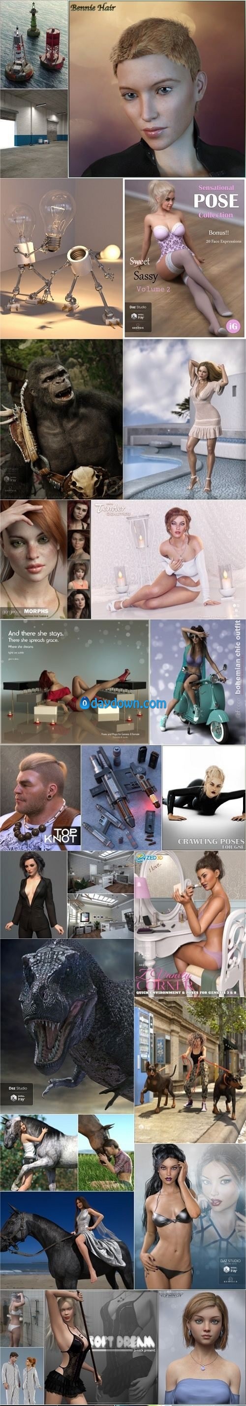 Daz 3D, Poser Bundle 4 August 2019