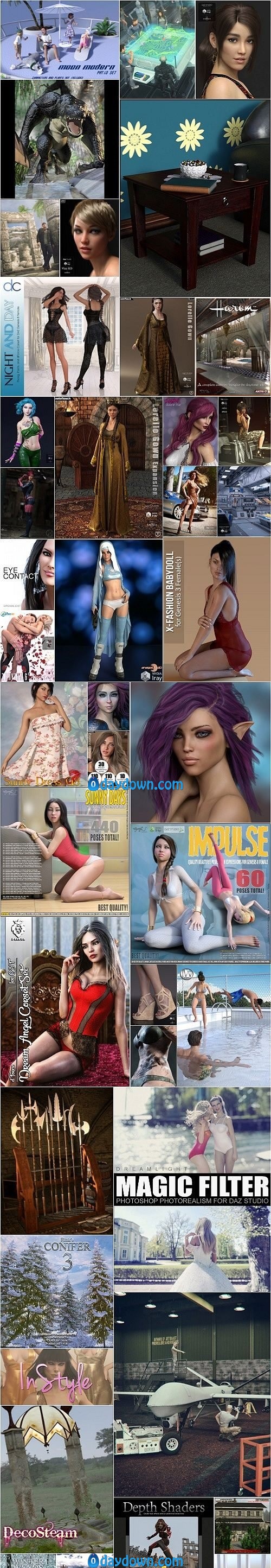 Daz 3D, Poser Bundle 6 August 2019