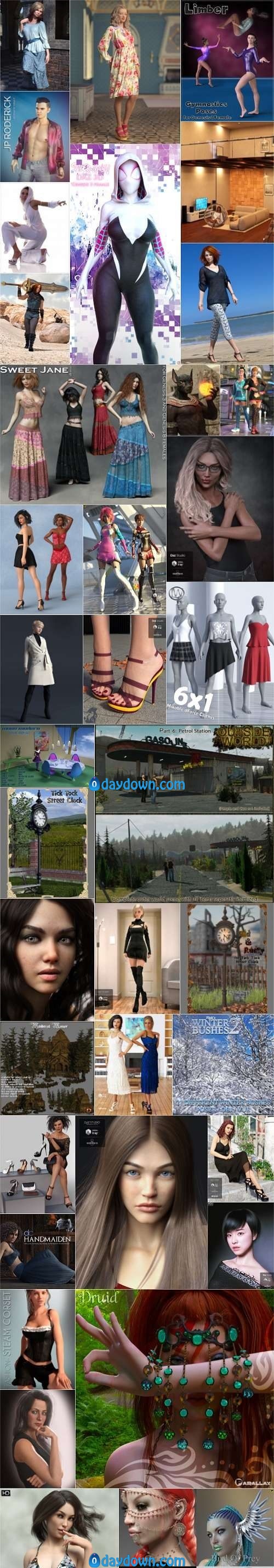 Daz 3D, Poser Bundle 9 August 2019