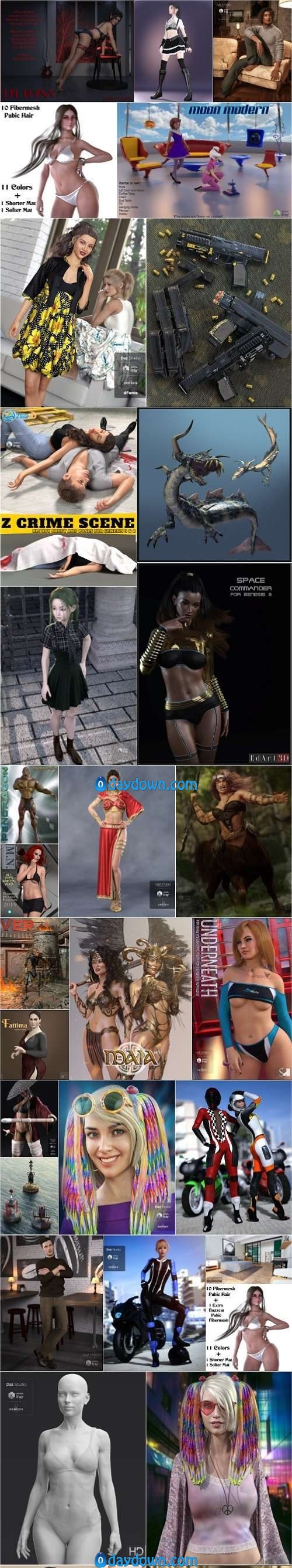 Daz 3D, Poser Bundle 3 September 2019