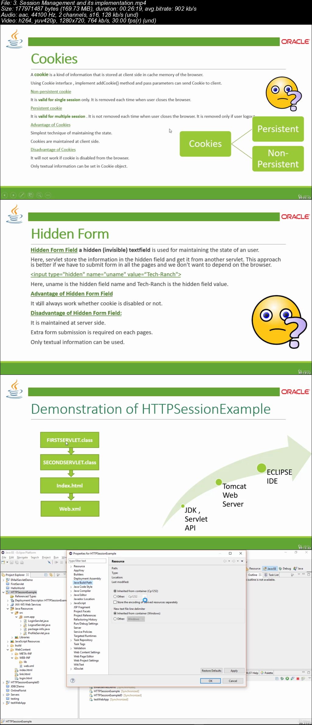 Complete course of Java based web application development