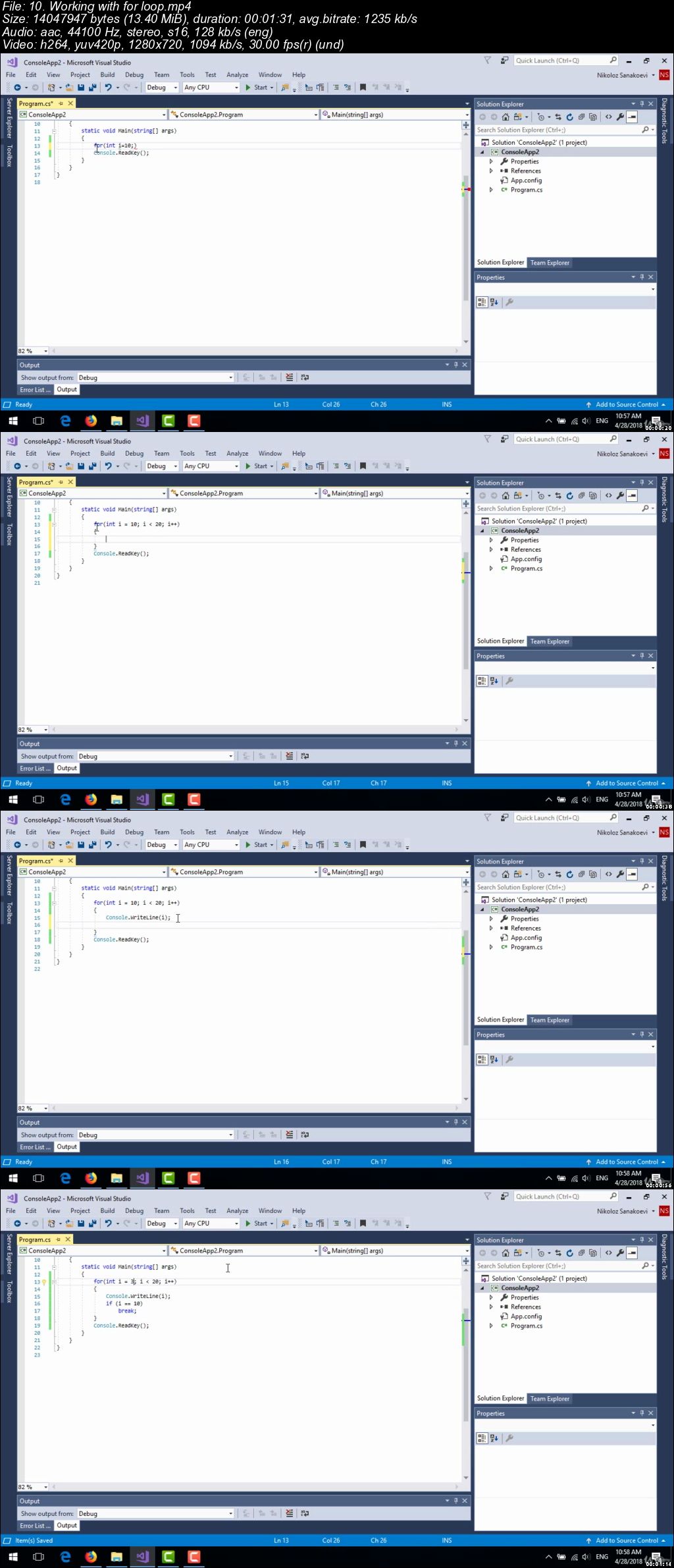 C# training: C# tutorial for beginners with quick C# lessons