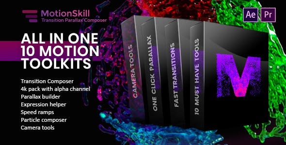 Videohive – All in One – UI Helper, Transition, Parallax, Expression ToolKit