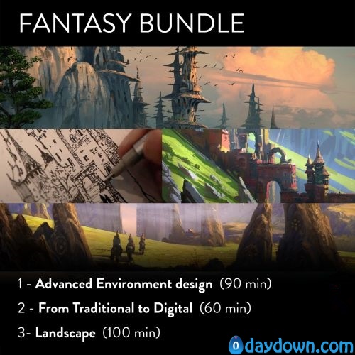 ArtStation – Tutorial Bundle 3 in 1 (Fantasy)