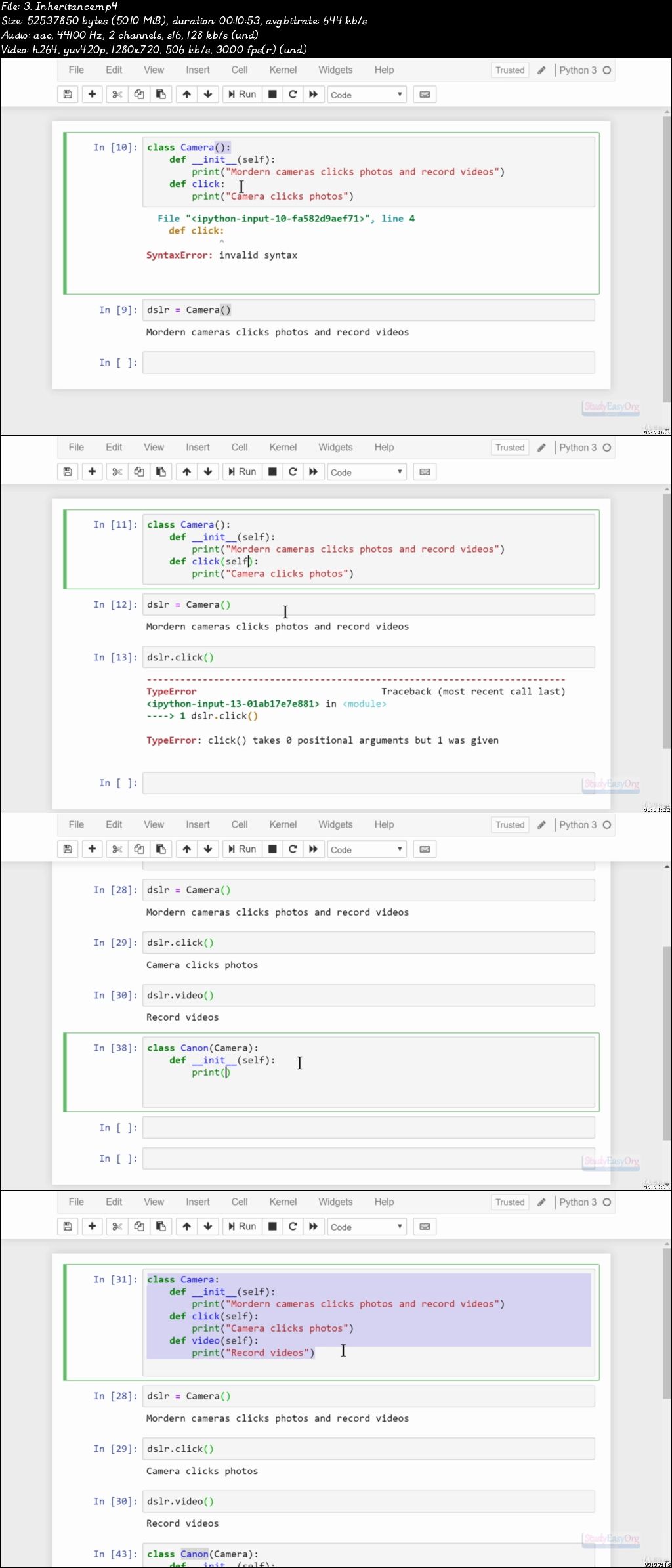 Udemy: Python tutorial - Basic