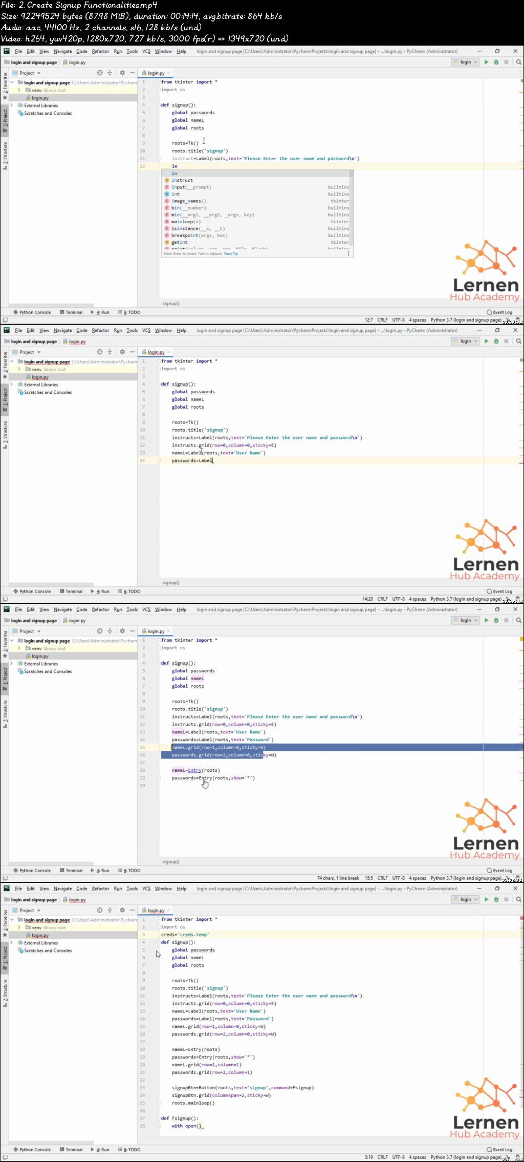 Learn Complete Python-3 GUI using Tkinter