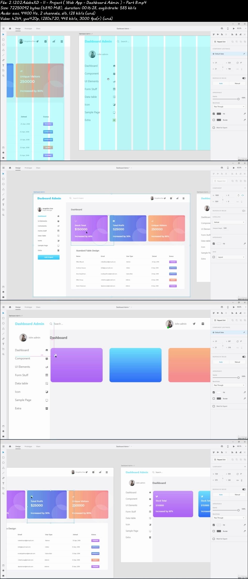 Adobe XD: UI & UX Design with 8 real world project 2020 tuto