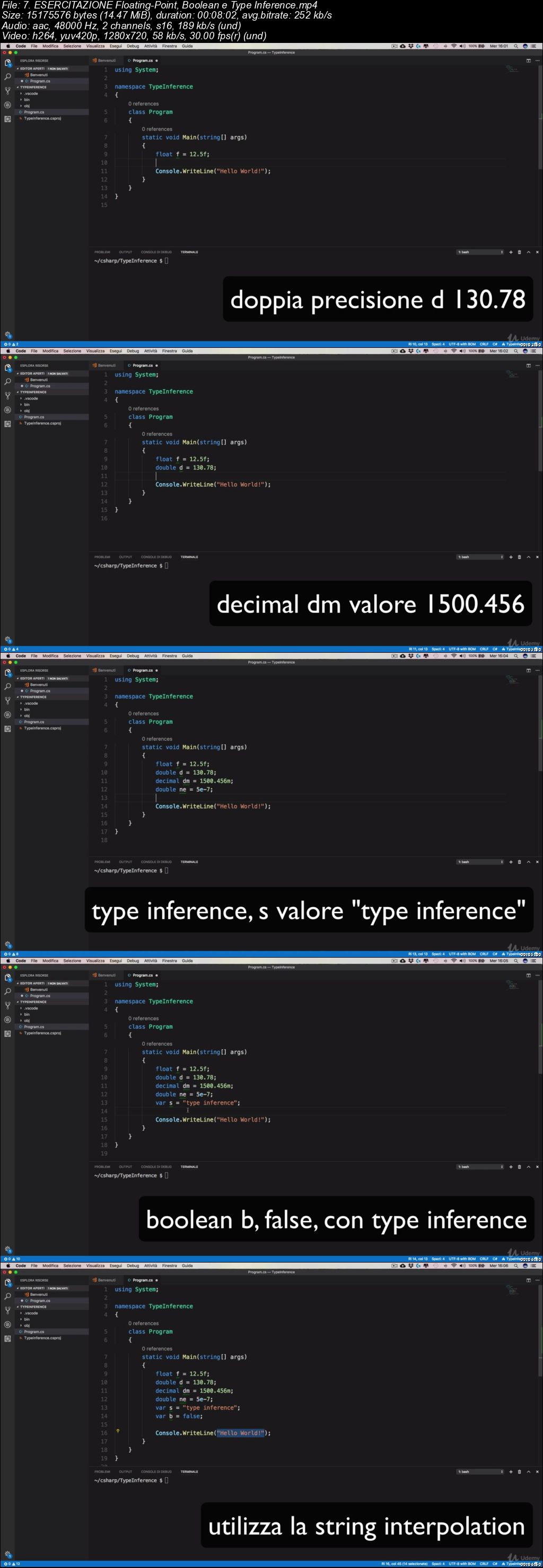 C# 7.0 Programming: da Principiante a Esperto