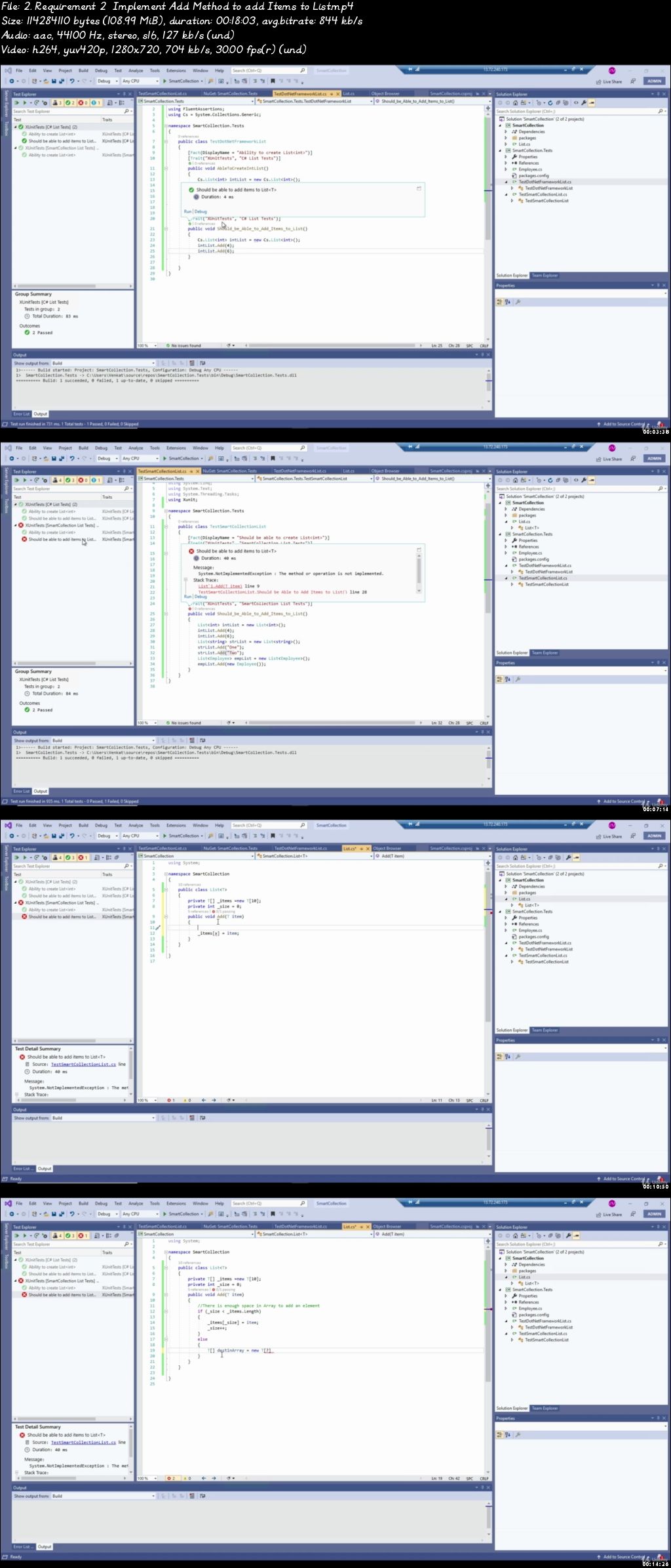 Advanced C# - Learn from Open Source|Create Project List