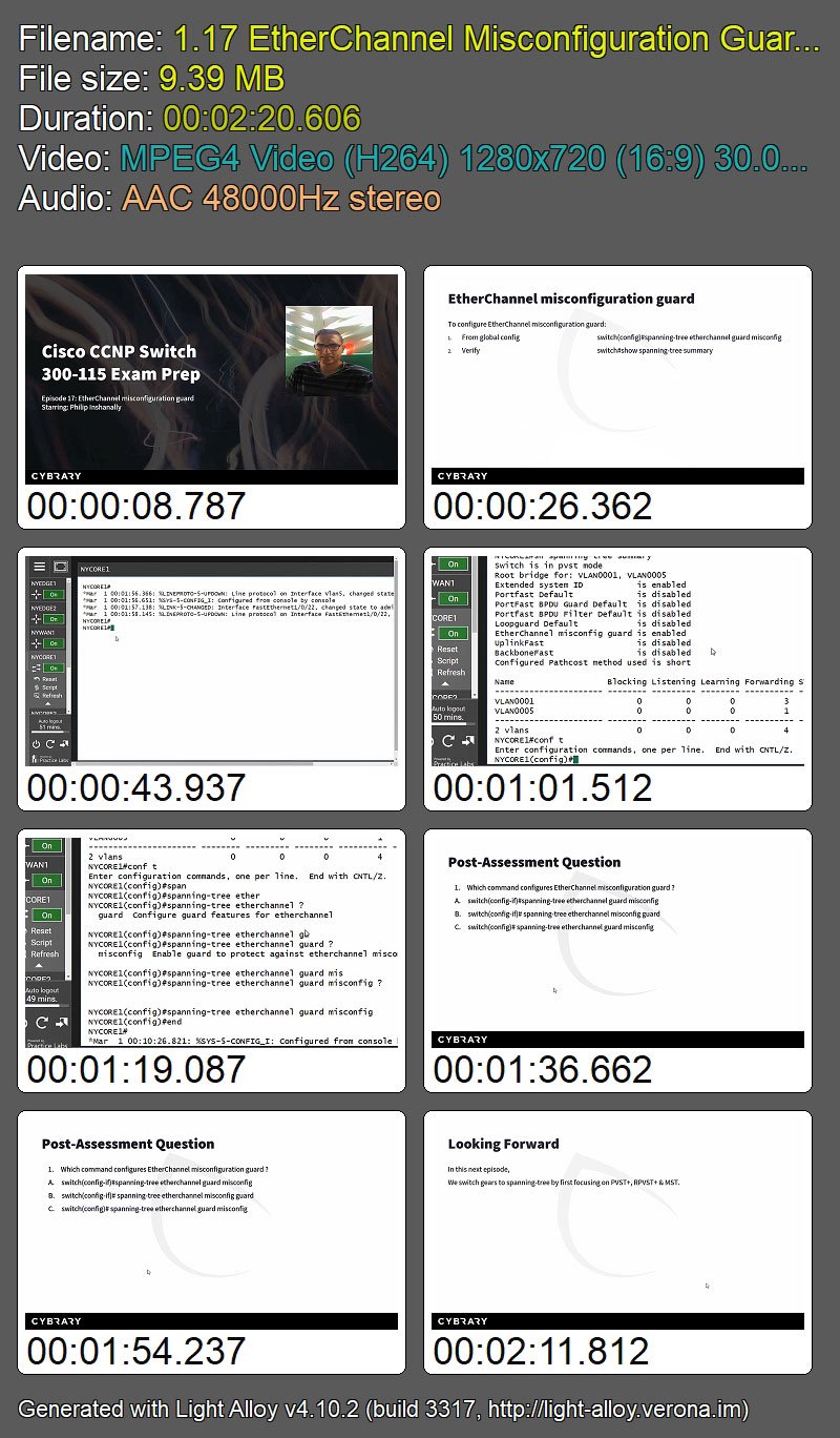 Cybrary - CCNP Switch - 300-115