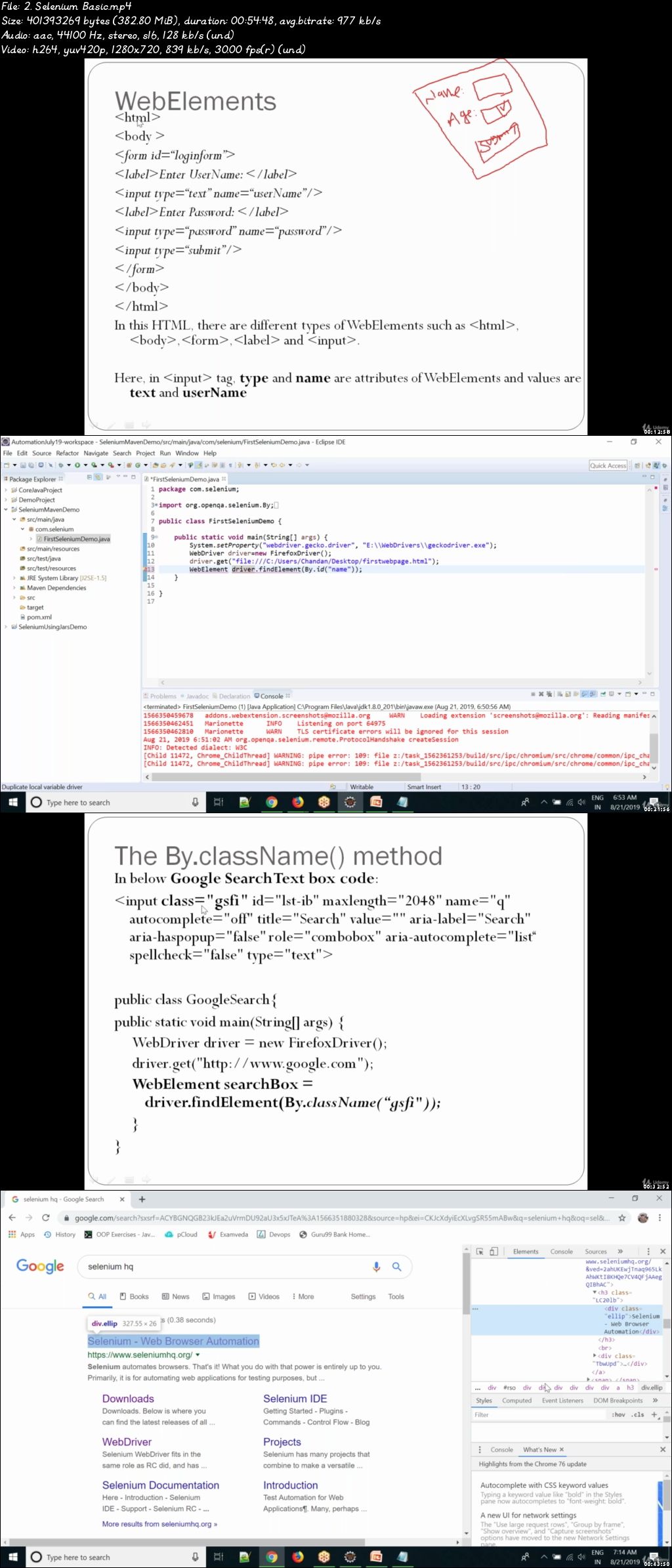 Full Stack Automation - Selenium Webdriver