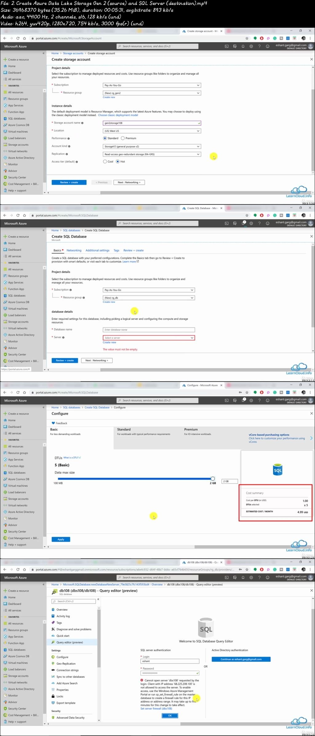 Microsoft Azure Data Lake Storage Service (Gen1 & Gen2)