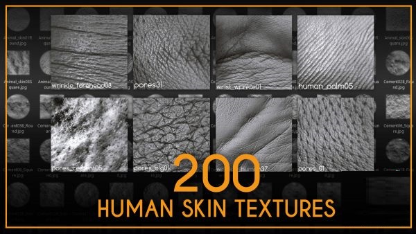 ArtStation Marketplace – 200 Human Skin Textures