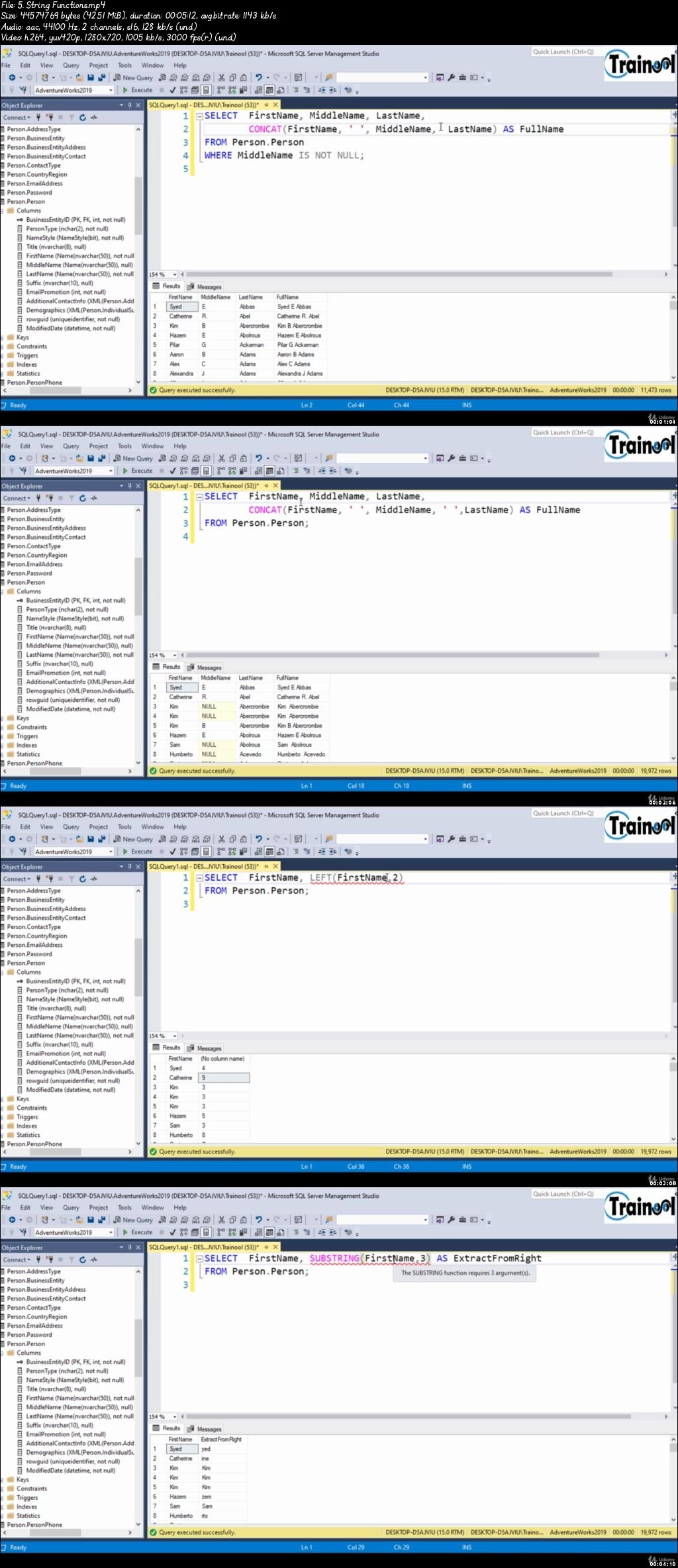 SQL - Microsoft SQL Crash Course for Absolute Beginners