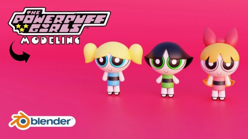 Let’s create a 3D Power Puff girls