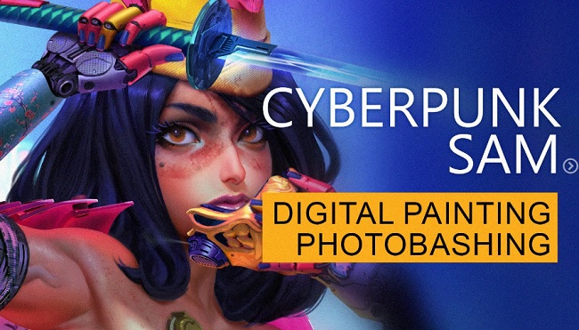 Artstation – Cyberpunk Sam – From Sketch to Final