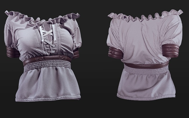 Artstation – Female Medieval Style Blouse