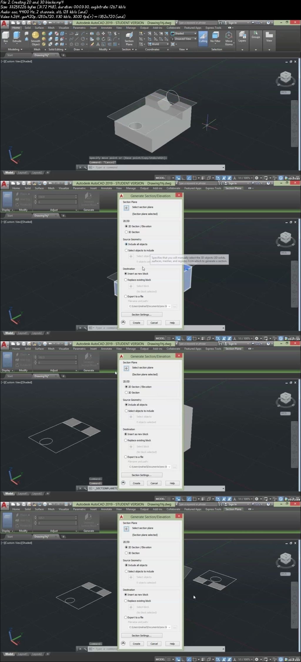 The Complete AutoCAD 3D Basics 2020