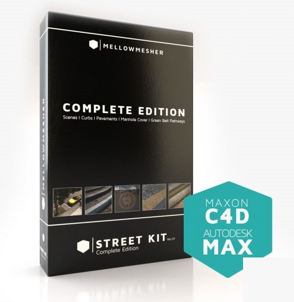 TurboSquid – Street Kit 01 Complete Edition 3D Models