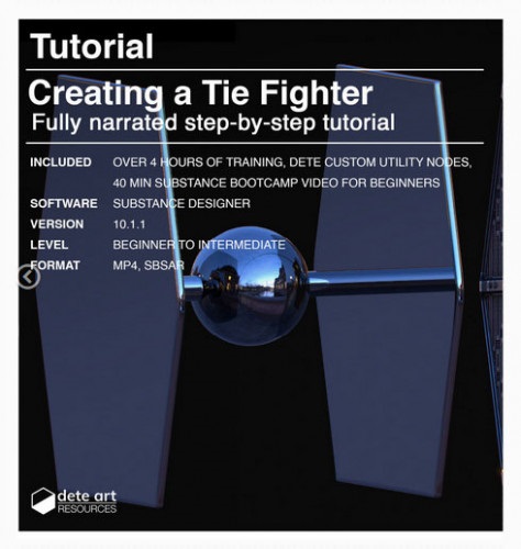 Artstation – Creating a Tie Fighter with Substance Designer