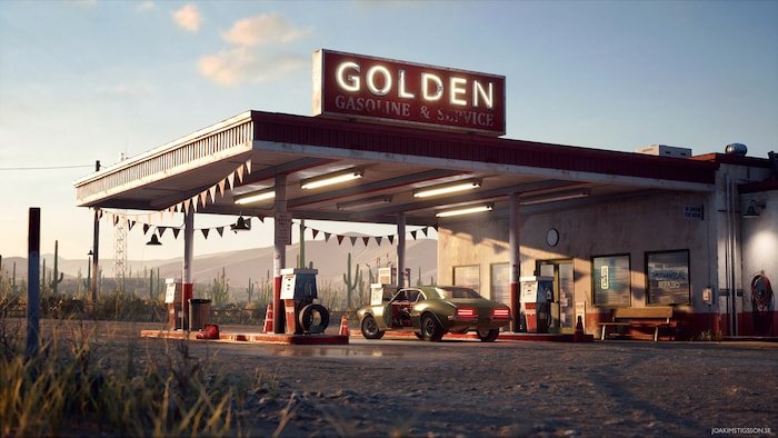 Unreal Engine Marketplace – Desert Gas Station