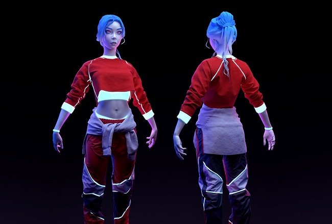 FlippedNormals – Streetwear outfit in Marvelous Designer