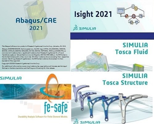 DS SIMULIA Suite 2021 (Abaqus/Isight/Fe-safe/Tosca) (x64)