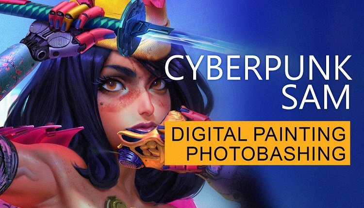 Cyberpunk Sam – From Sketch to Final