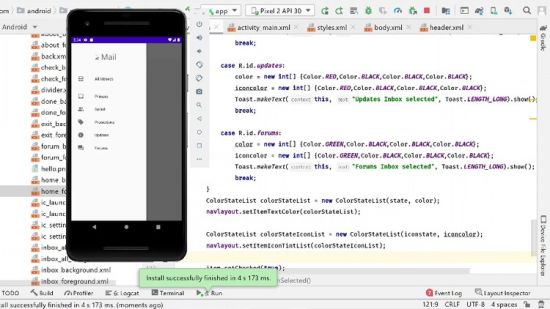 Android Studio Basics using JAVA (Windows-10)