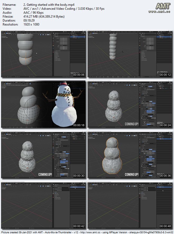 Let's build a snowman in Blender