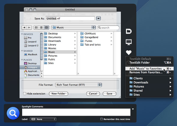 Default Folder X 5.6 MacOSX