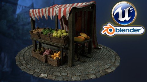 Blender to Unreal Engine 5 | 3D Props | Medieval Market