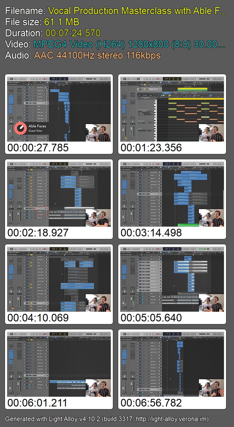 Sonic Academy - How to Make: Vocal Production Masterclass