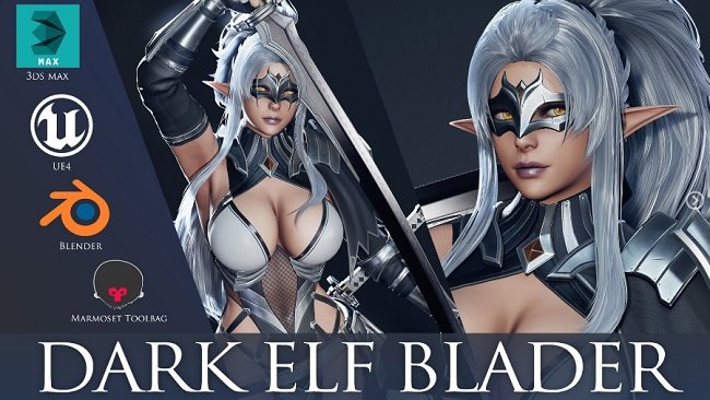 ArtStation – Dark Elf Blader – Game Ready