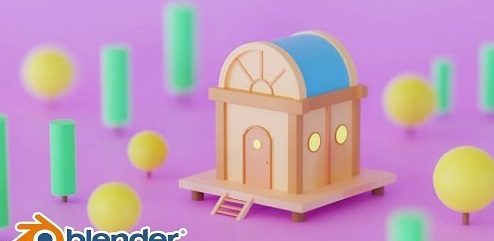 Blender 3D: Easy Home in the Woods