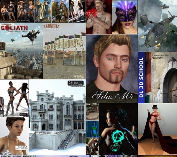 OLD Models Daz3D Poser Bundle January 2021