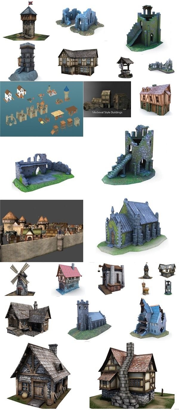 Unity Asset – Medieval Buildings Collection