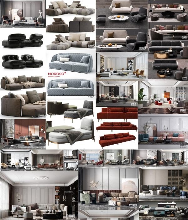 3DDD/3DSky PRO models – Sofa Vol 1 UV Pack