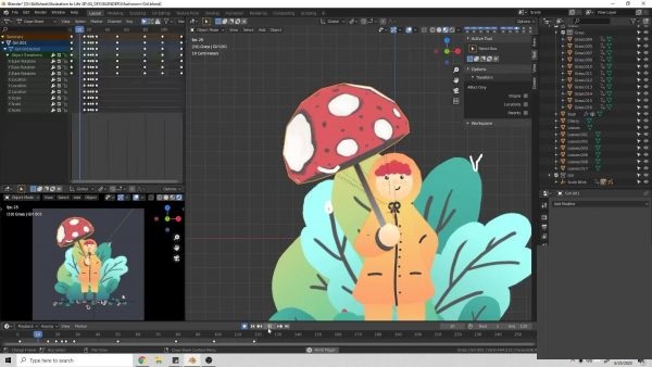 Skillshare – Bring Your Illustrations to Life with Blender 3D