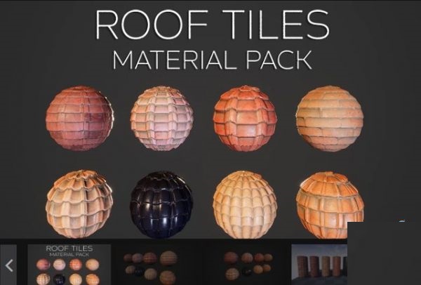 Unreal Engine Marketplace – Roof Tiles Material Pack Vol.1