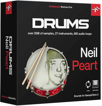 IK Multimedia Neil Peart Drums for SampleTank 3/4
