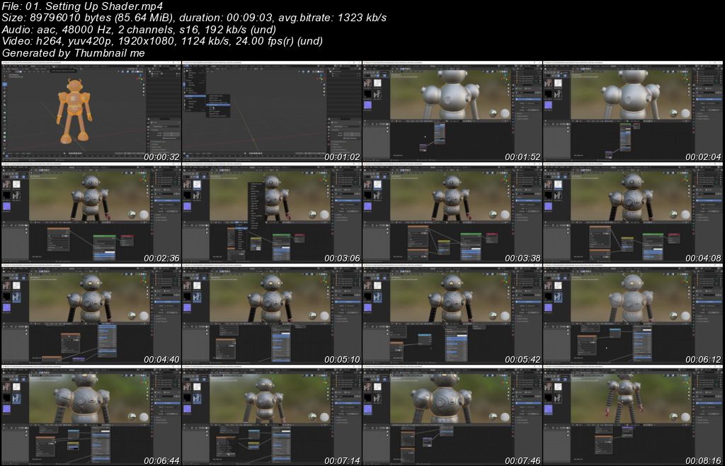 Retro Robot 3/3: Posing and Rendering in Blender 2.9