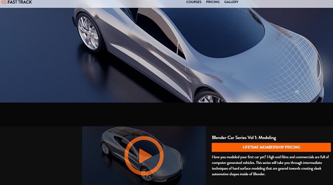 CGFasttrack – Blender Car Series Vol 1 Modeling