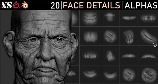 Artstation – Face Details Alphas
