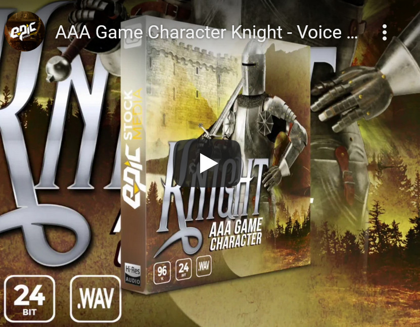 Epic Stock Media AAA Game Character Knight WAV-DISCOVER