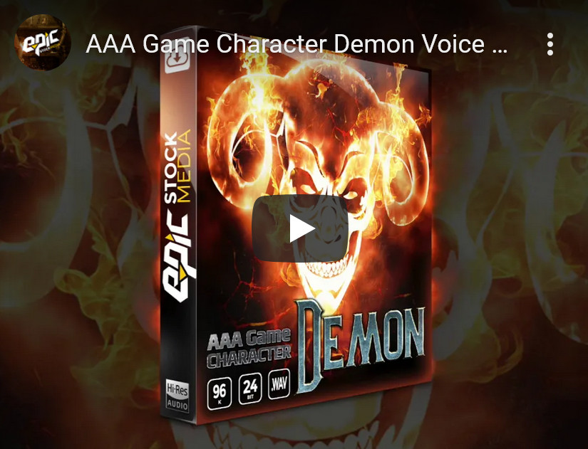 Epic Stock Media AAA Game Character Demon WAV-DISCOVER
