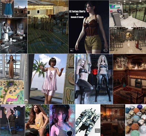 Daz 3D, Poser Bundle 4 August 2021
