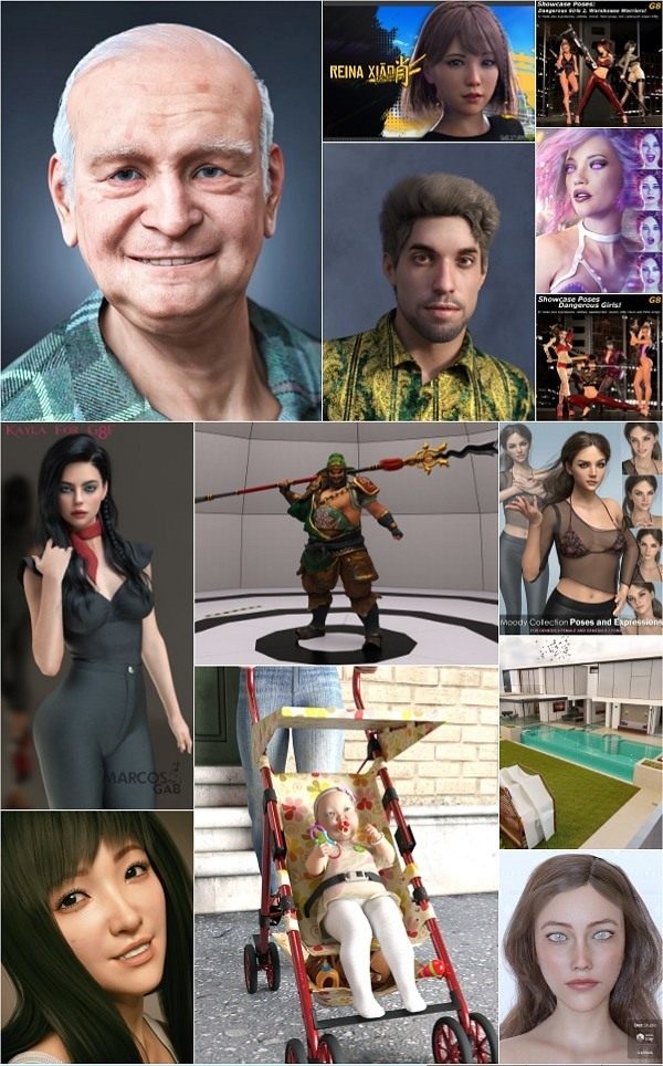 Daz 3D, Poser Bundle 2 January 2022